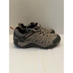 Merrell Womens 7.5 Crosslander 2 Hiking Boots Waterproof Boulder/Peach Shoes